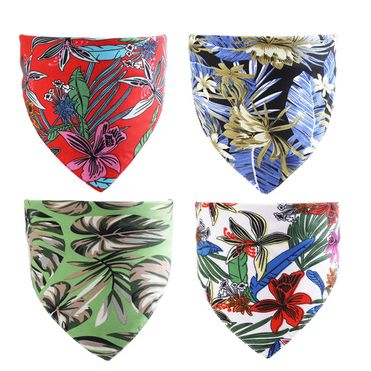 Pet Summer Triangle Scarf Hawaiian Cat And Dog