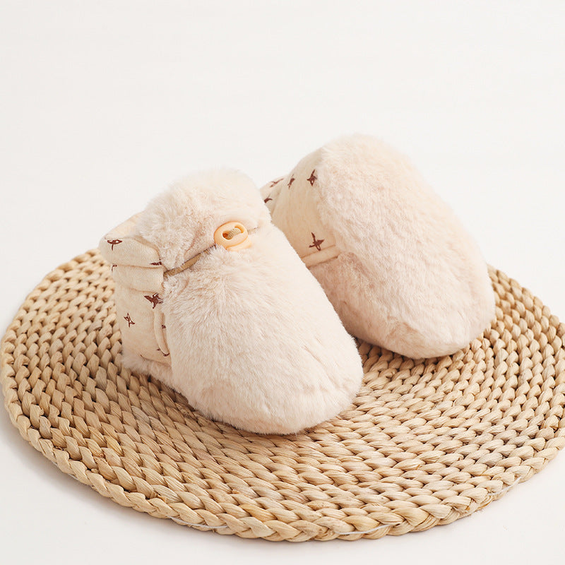Fallwinter Soft-soled Anti-fall Warm Baby Toddler Shoes
