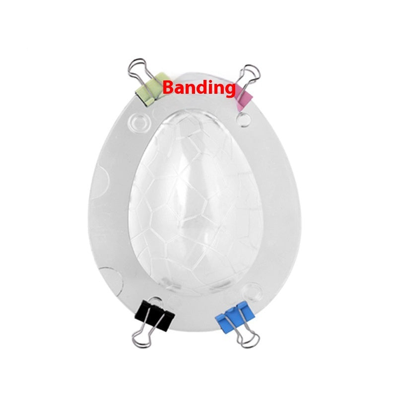 3D Easter Egg With Patterns Dinosaur Egg Chocolate Mold Cake Fondant Baking Mold