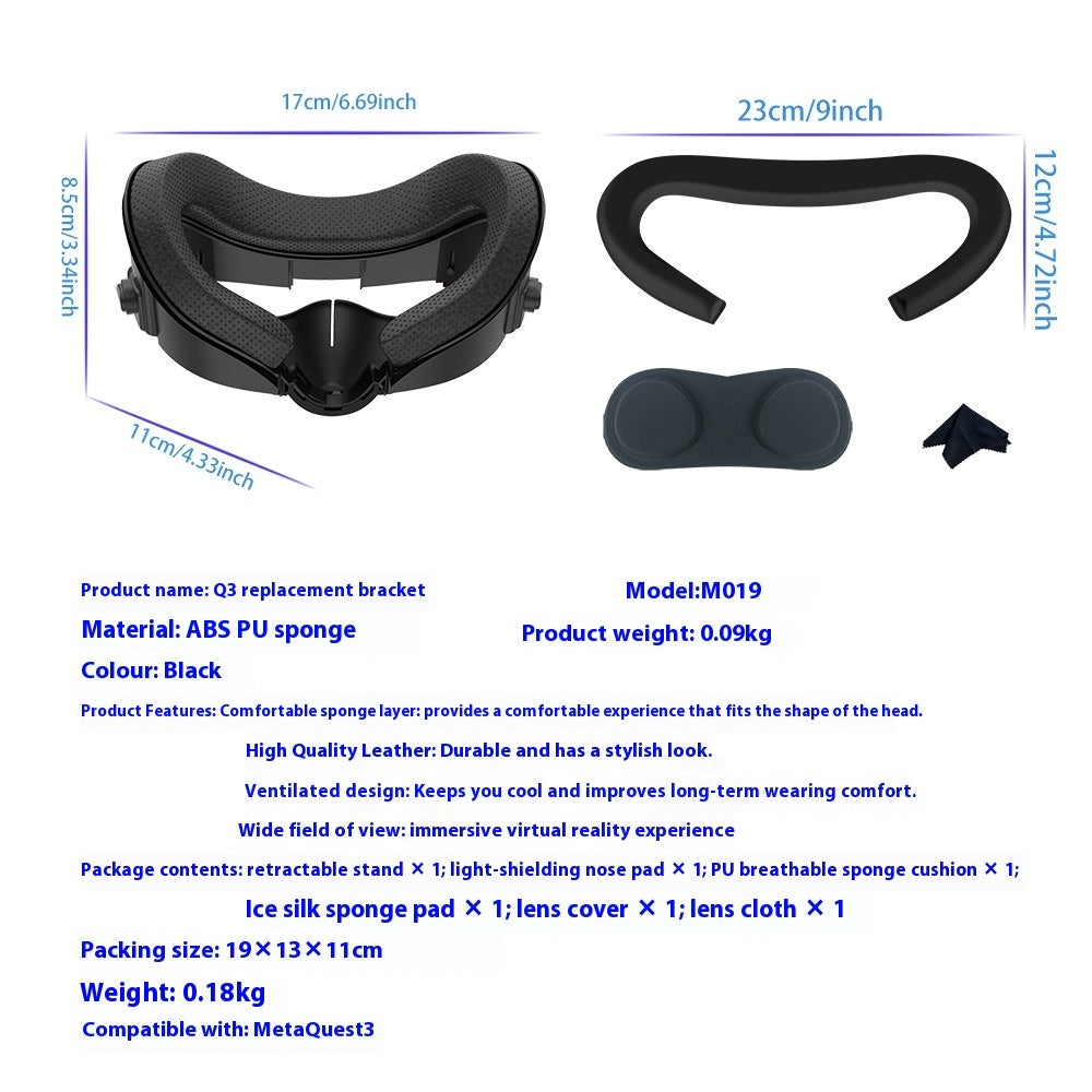 All-in-one Replacement Mask Adjustable Height Comfortable Durable Breathable Fit