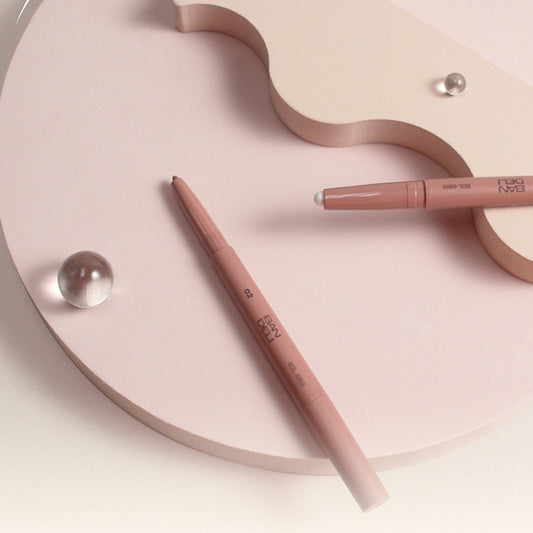 Bandley Eye Shadow Pen Brighten Pen Dual-purpose Double-headed Pearlescent White Eye Shadow Pen Matte Shading Powder Master Highlight Eyeliner Pen