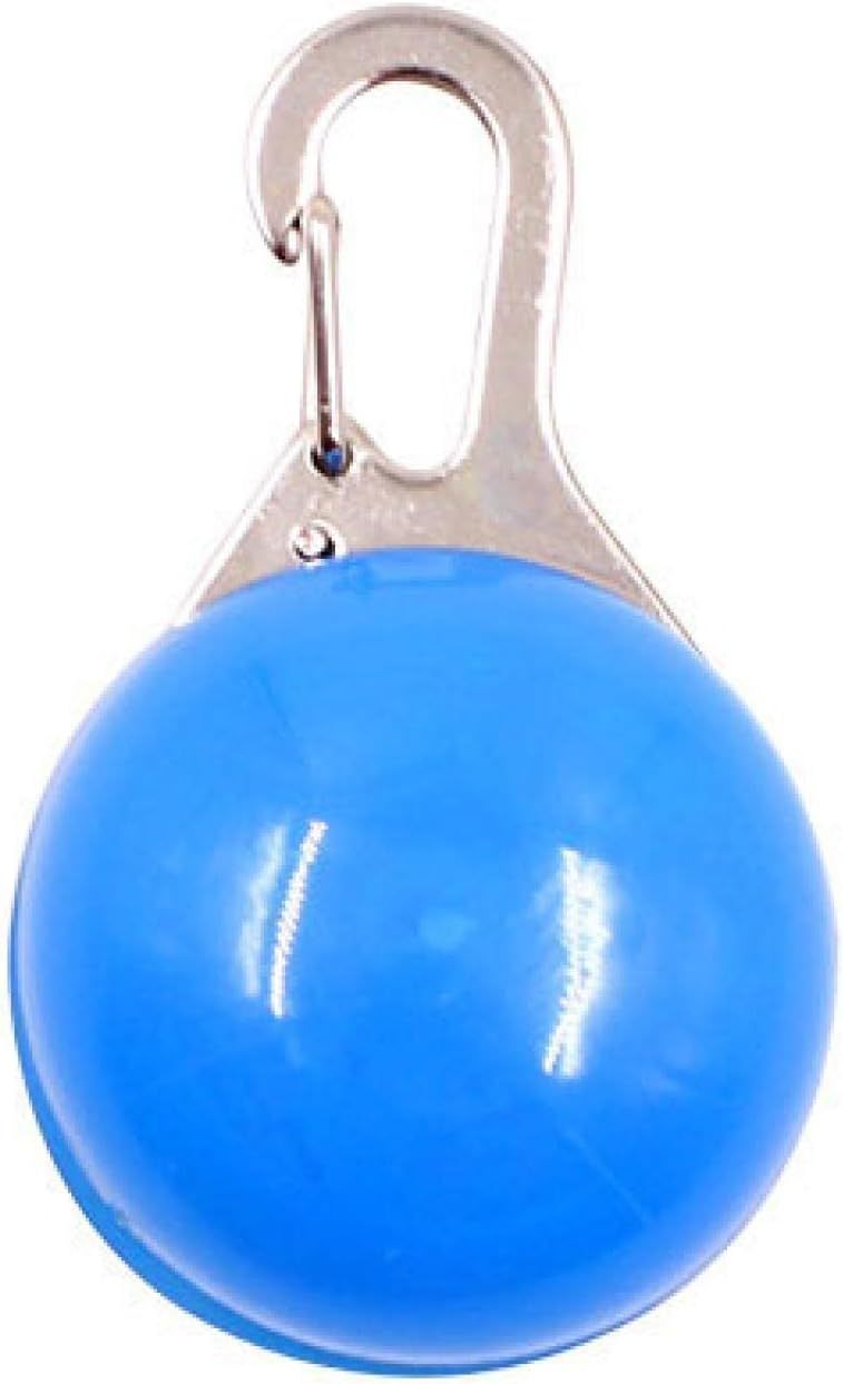 LED Luminous Pet Round Pendant Luminous Dog Tag Pet Charm Dog Flashing Tag Dog Collar Light, Suitable For Pets To Walk At Night