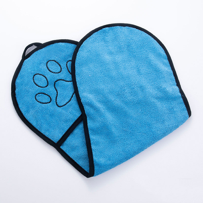 Solid Color Water Towel Dog Cat Pet Bath Towel