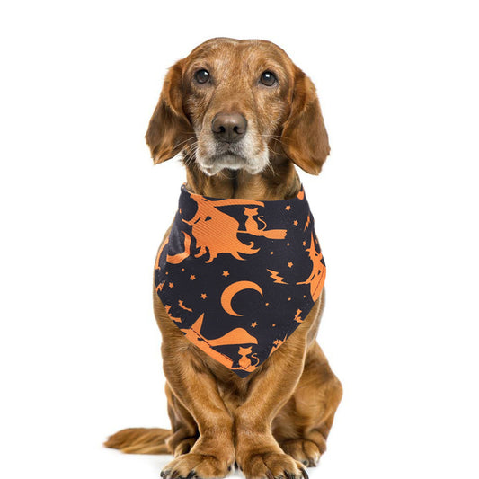 New Halloween Pet Drool Dog Triangle Scarf
