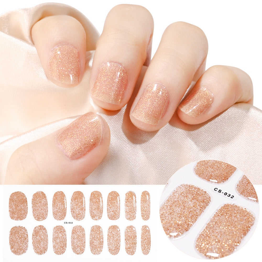 Gel Second Generation Phototherapy Semi-curing Nail Sticker