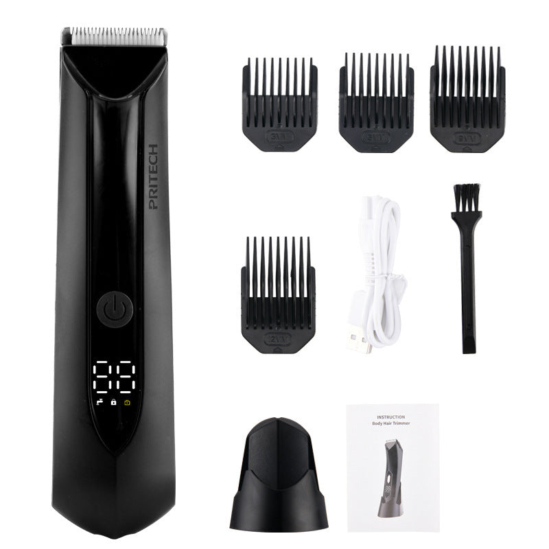 Men's Intelligent Digital Display Hair Removal Electric Shaver