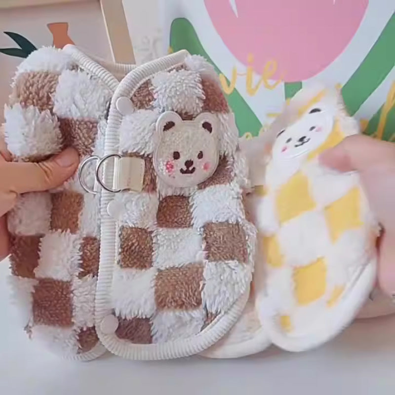 Autumn And Winter Dog Clothes Pet Velvet Thermal Vest