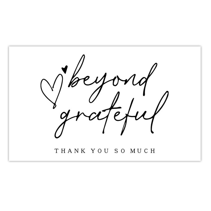 Simple Gift Packaging Greeting Coated Paper Card