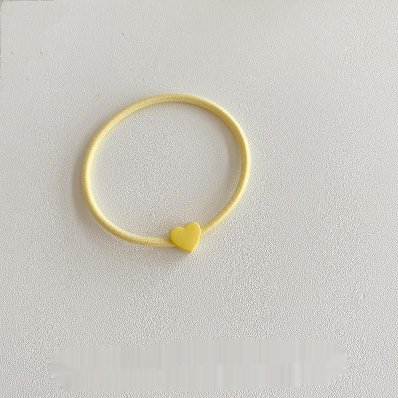 Love Hair Band Candy Color Headband Highly Elastic Hair Rope Hair Elastic Band