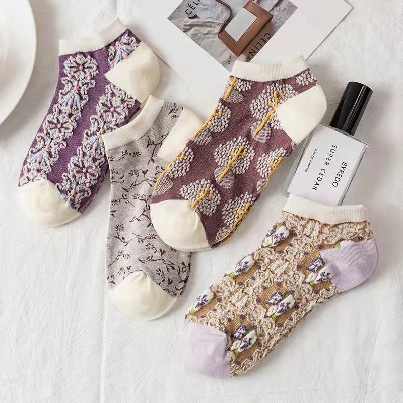 Harajuku Retro Embroidery Spring Kawaii Cute Socks