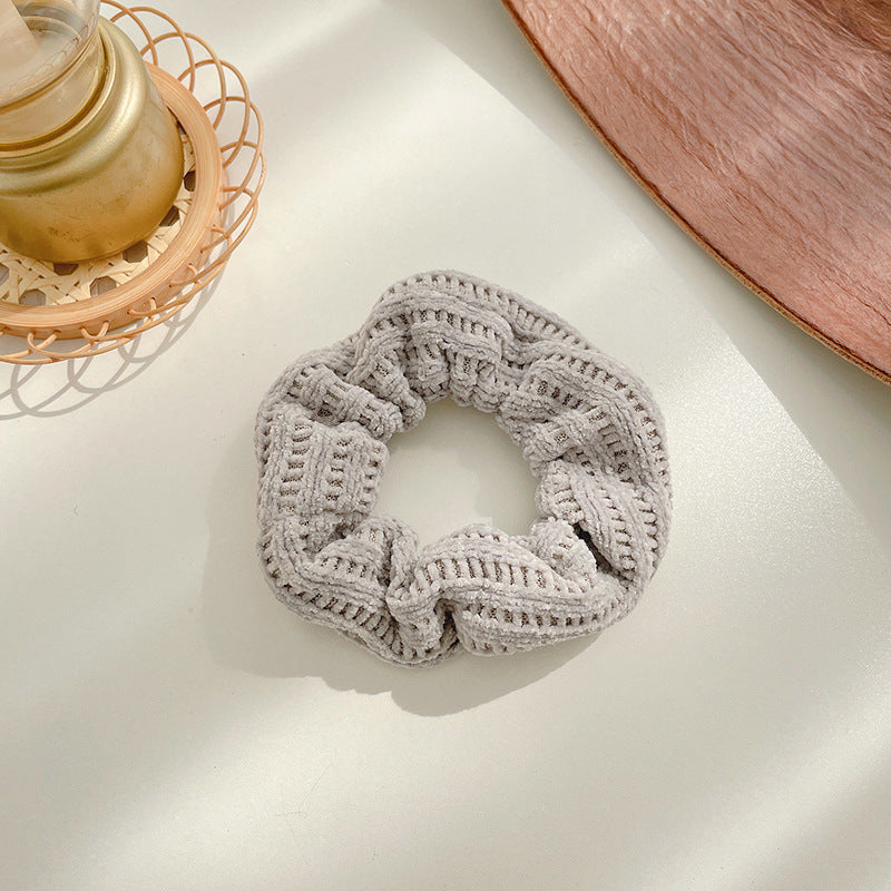 Winter Plush Pork Intestine Hair Ring