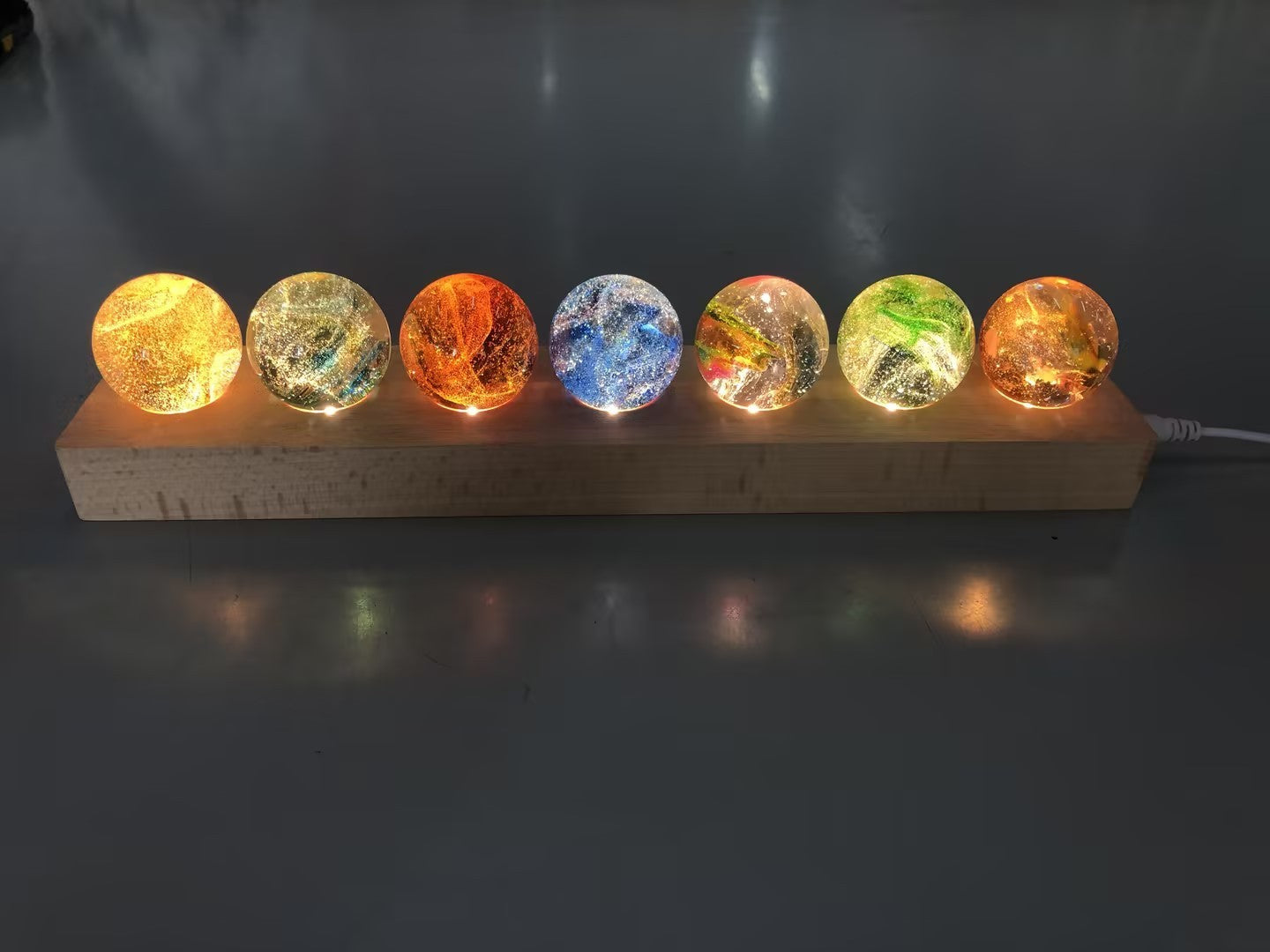 Creative Colored Glaze Luminous Crystal Ball