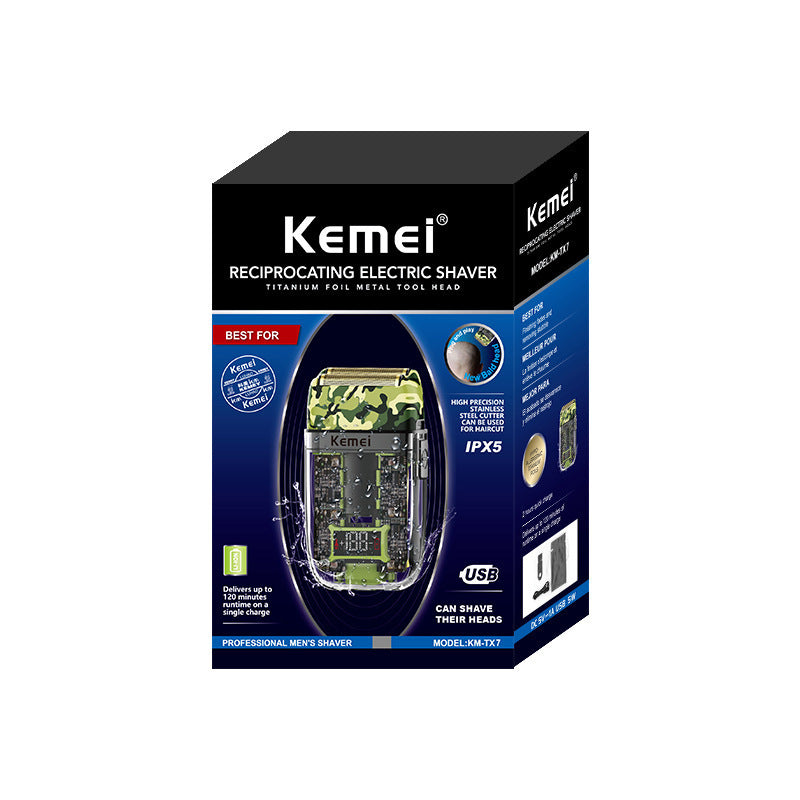 Waterproof USB Rechargeable LED LCD Digital Shaver