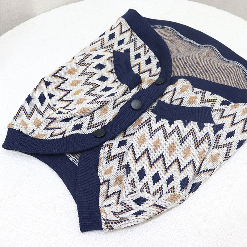 Fashion Pet Dog Short Knitted Cardigan
