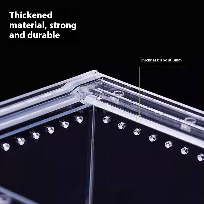 Crawler Acrylic High Permeability Feeding Box