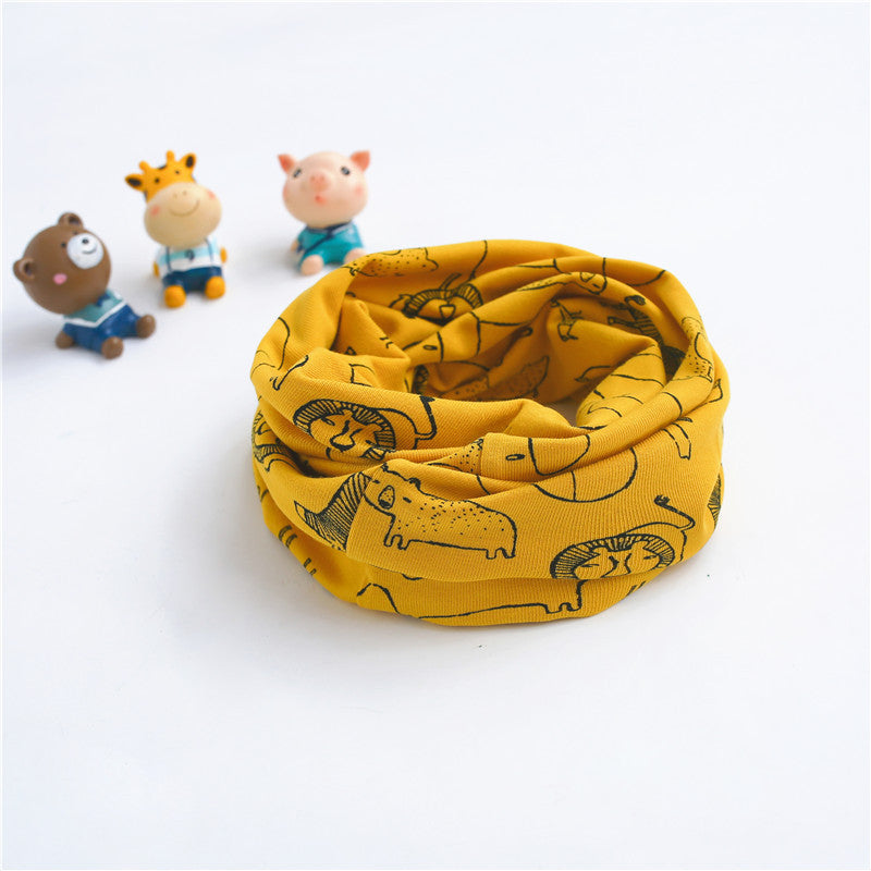 Boys' Casual Cotton Warm Printed Scarf