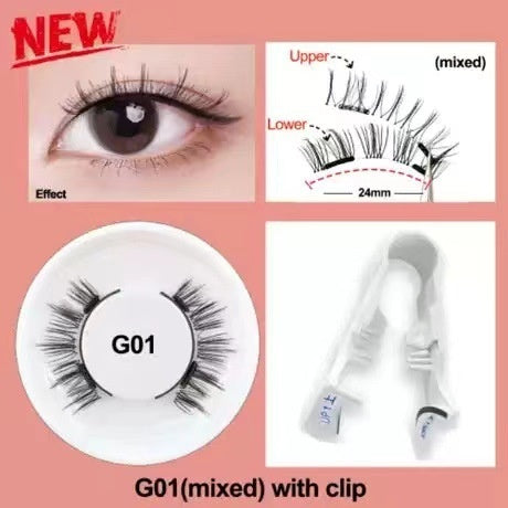 White Box One Pair Packed Magnetic Magnetic Eyelashes