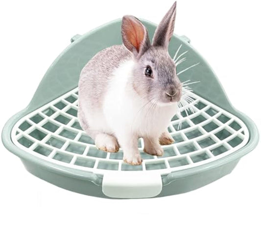 Rabbit Litter Box Bunny Corner Toilet Box Potty Trainer For Hamster Guinea Pig Ferret Rat Chinchialla Cage Pan