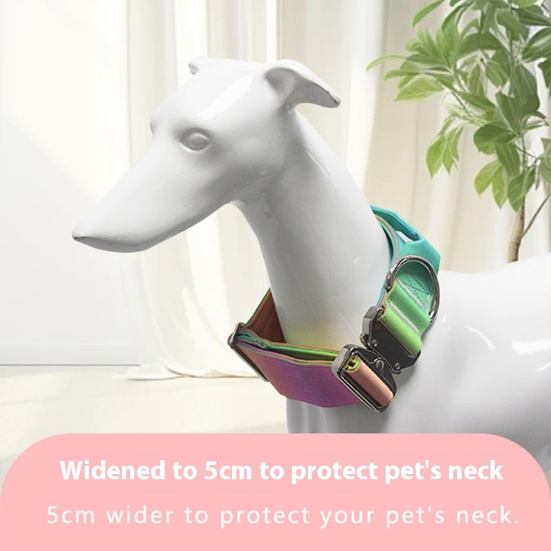 Gradient Collar Widened Pet Accessories Avoid Cutting Into The Neck