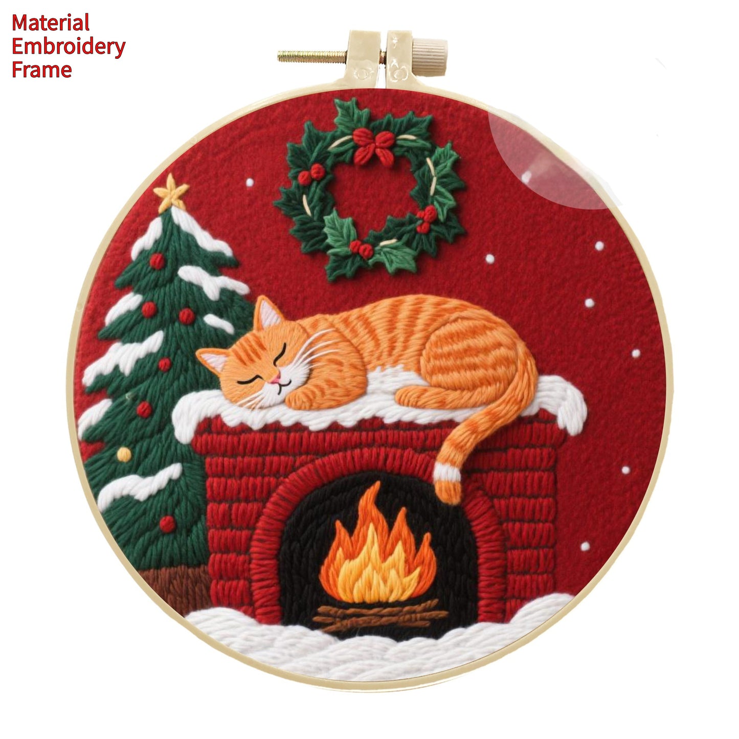 Cat Handmade Embroidery Diy Material Package