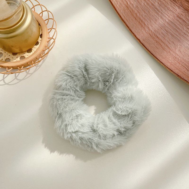 Winter Plush Pork Intestine Hair Ring