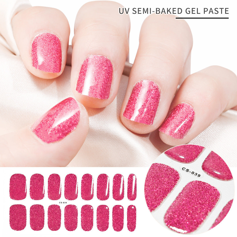 Gel Second Generation Phototherapy Semi-curing Nail Sticker