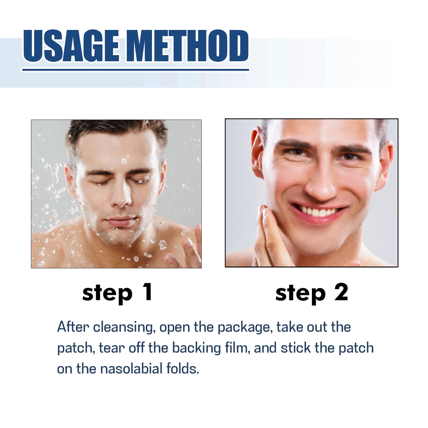 East Moon Anti-Wrinkle Patch For Men, Smoothing And Firming The Fine Lines In The Corners Of The Eyes And Lightening The Wrinkles On The Head