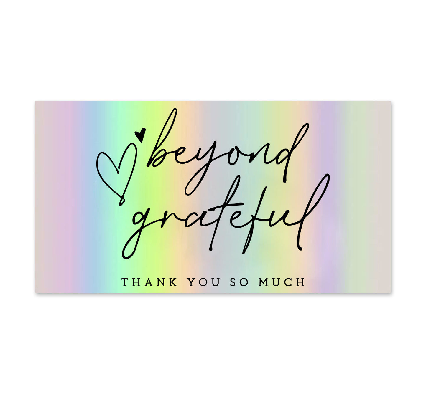 50 SheetsPack 5 9cm Thank You For Supporting My Small Business Laser Thank-you Card