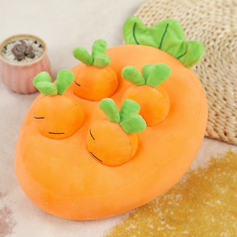 Pet Pull Radish Chick Gopher Hide And Seek Plush Toy