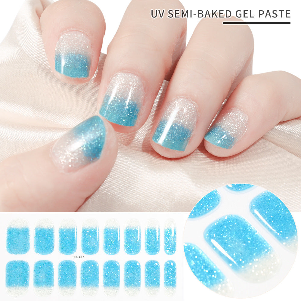 Gel Second Generation Phototherapy Semi-curing Nail Sticker