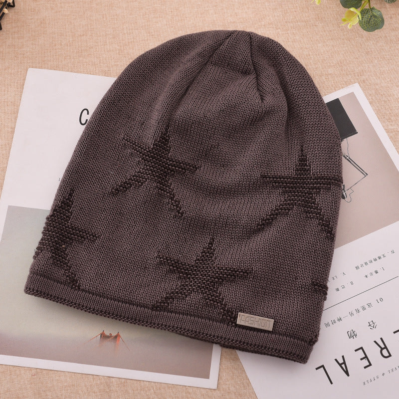 Men's Fashion Knitted Outdoor Warm Woolen Cap