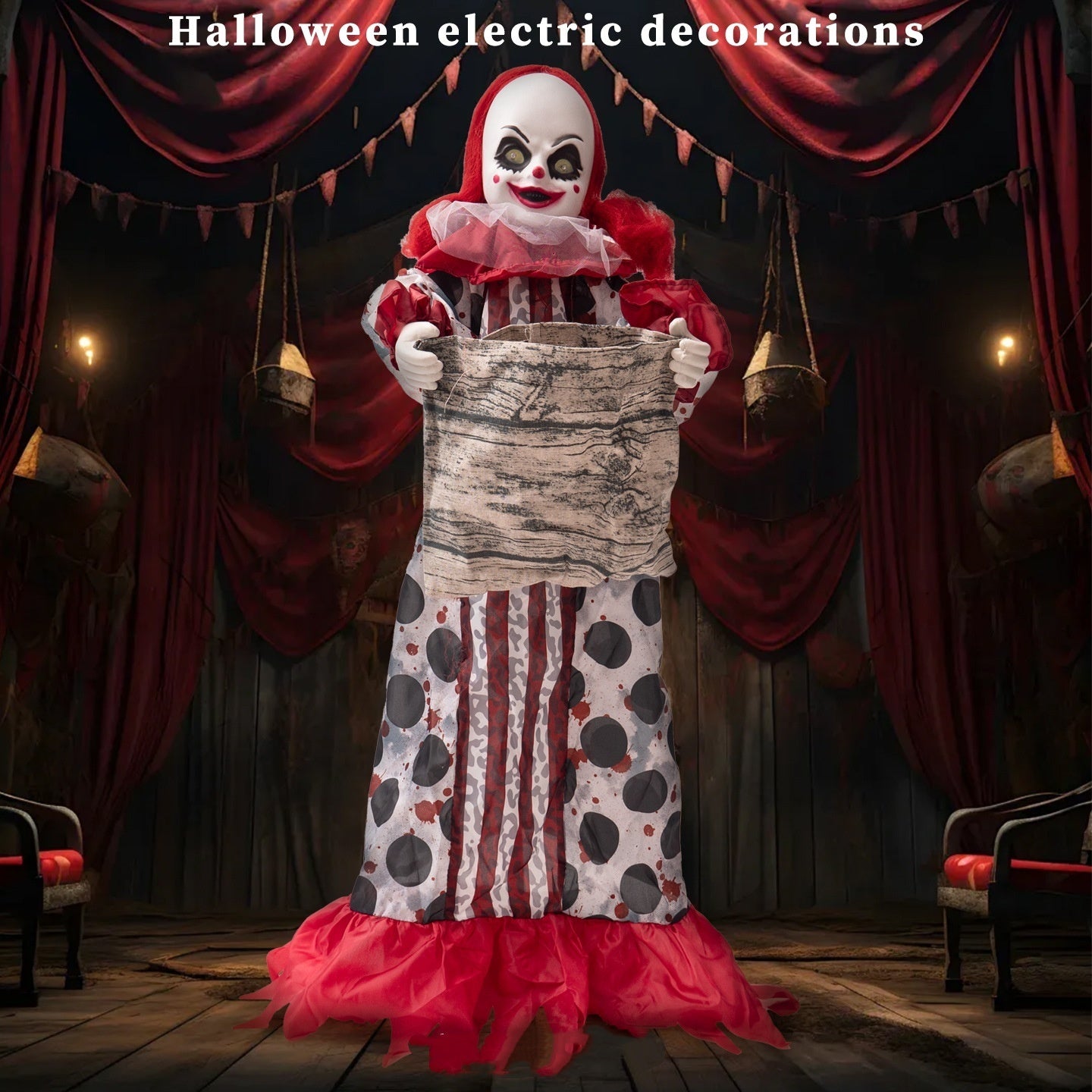 Halloween Electric Candy Girl Decoration Ornaments