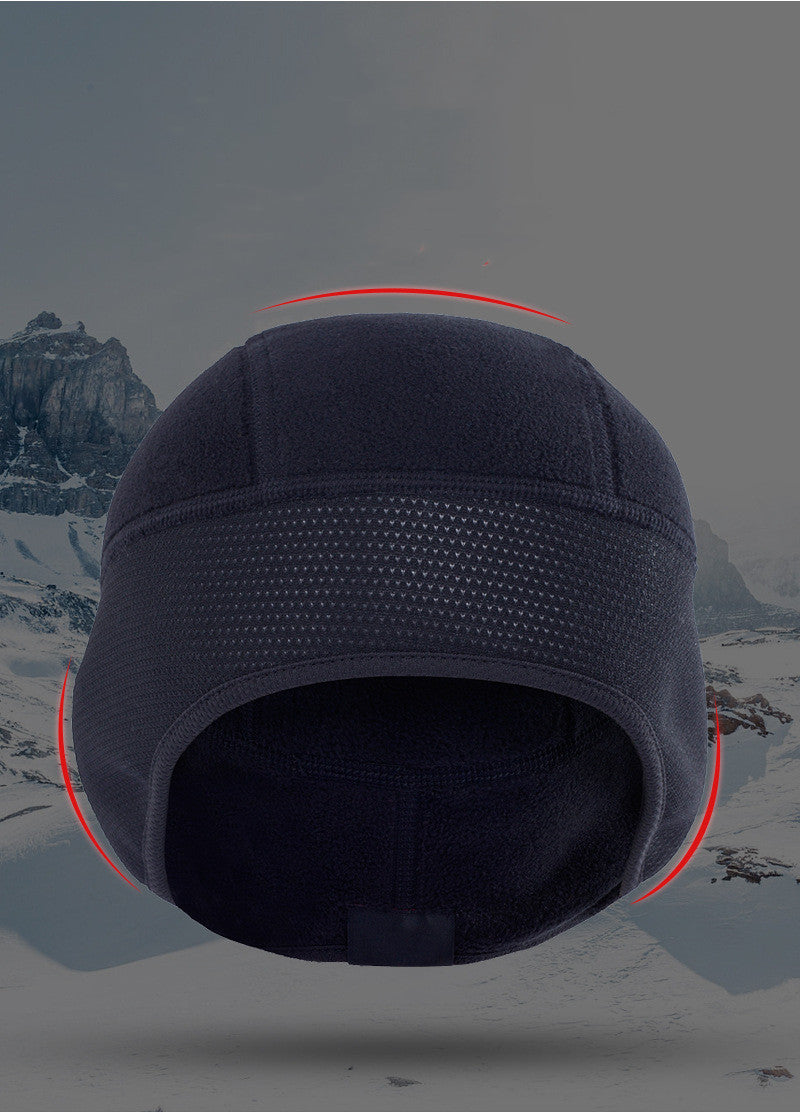Outdoor Riding Soft-packed Polar Fleece Thickened Warm Hat