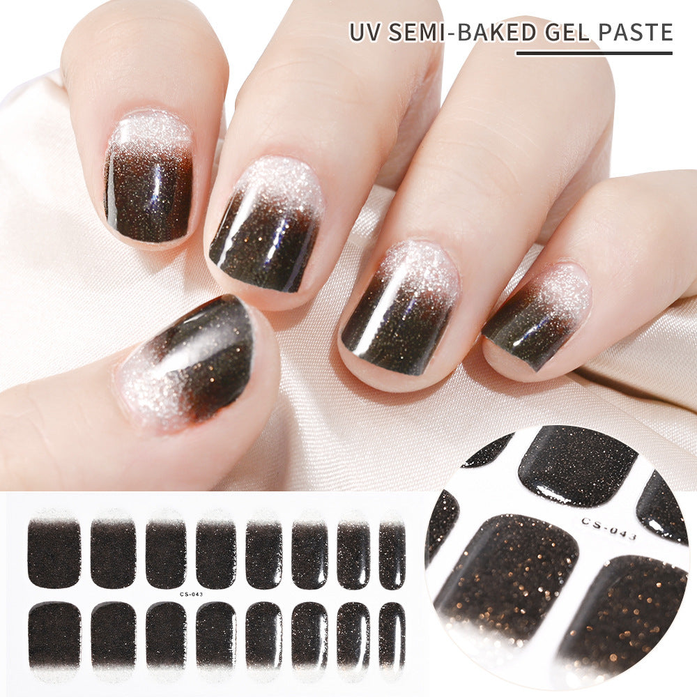 Gel Second Generation Phototherapy Semi-curing Nail Sticker