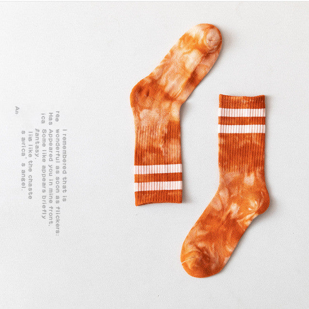 Couple Socks, Men's Autumn and Winter High-Tube Socks, Mid-Tube Parallel Bars