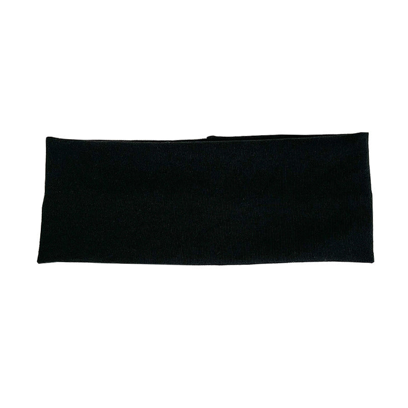 Solid Color Elastic Knitted Headband Athleisure