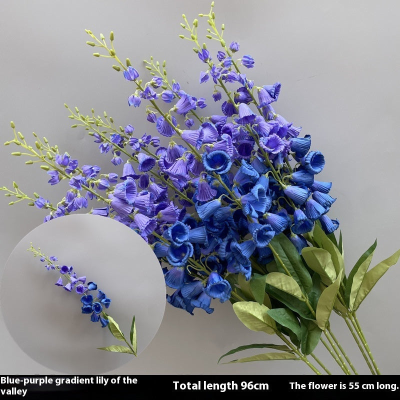Decorative Flower Haze Blue Series Flower Material Rose
