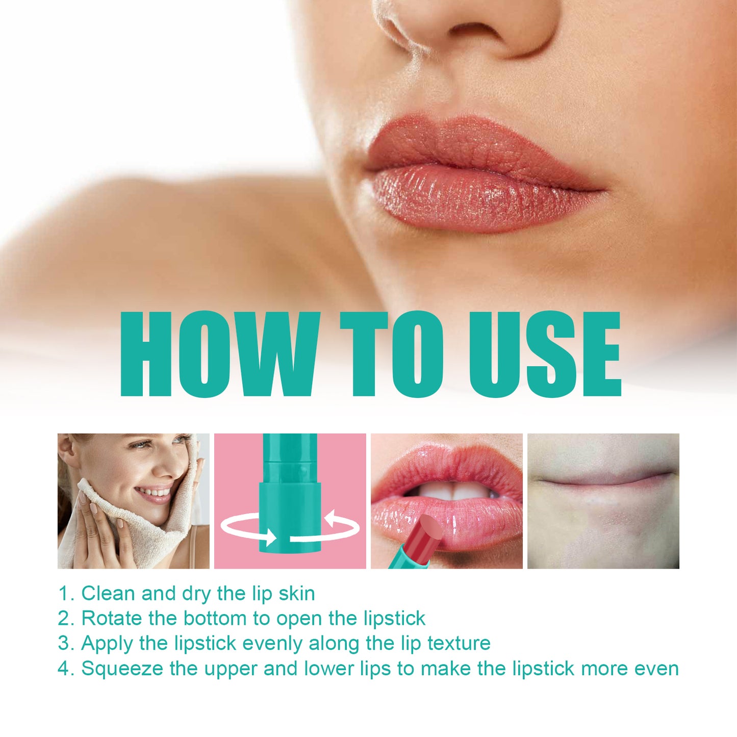 Moisturizing Lip Gloss, Reduce Lip Lines, Dry, Cracked, Dead Skin, Moisturizing, Plump, Plump, Toot Lip Gloss