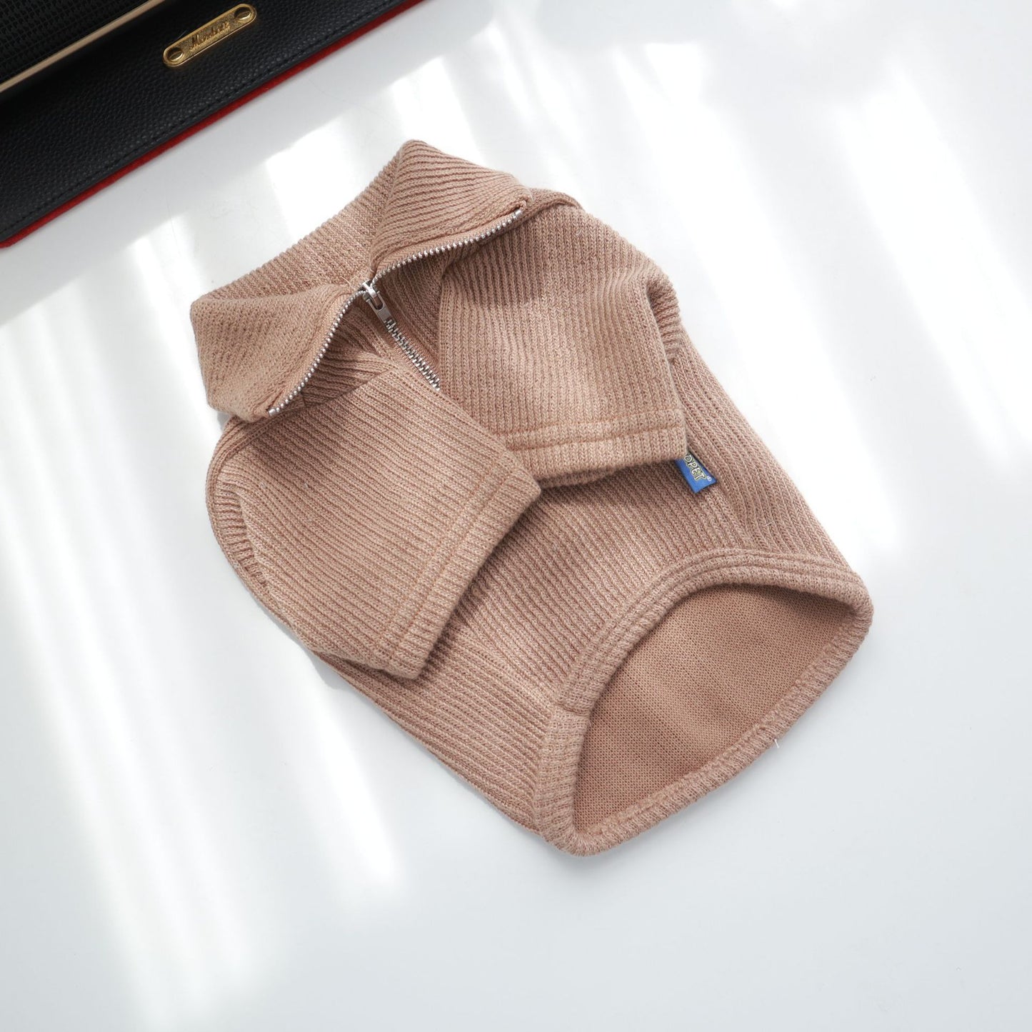 Pet Clothes Dog Stand-up Collar Zipper Bottoming Shirt