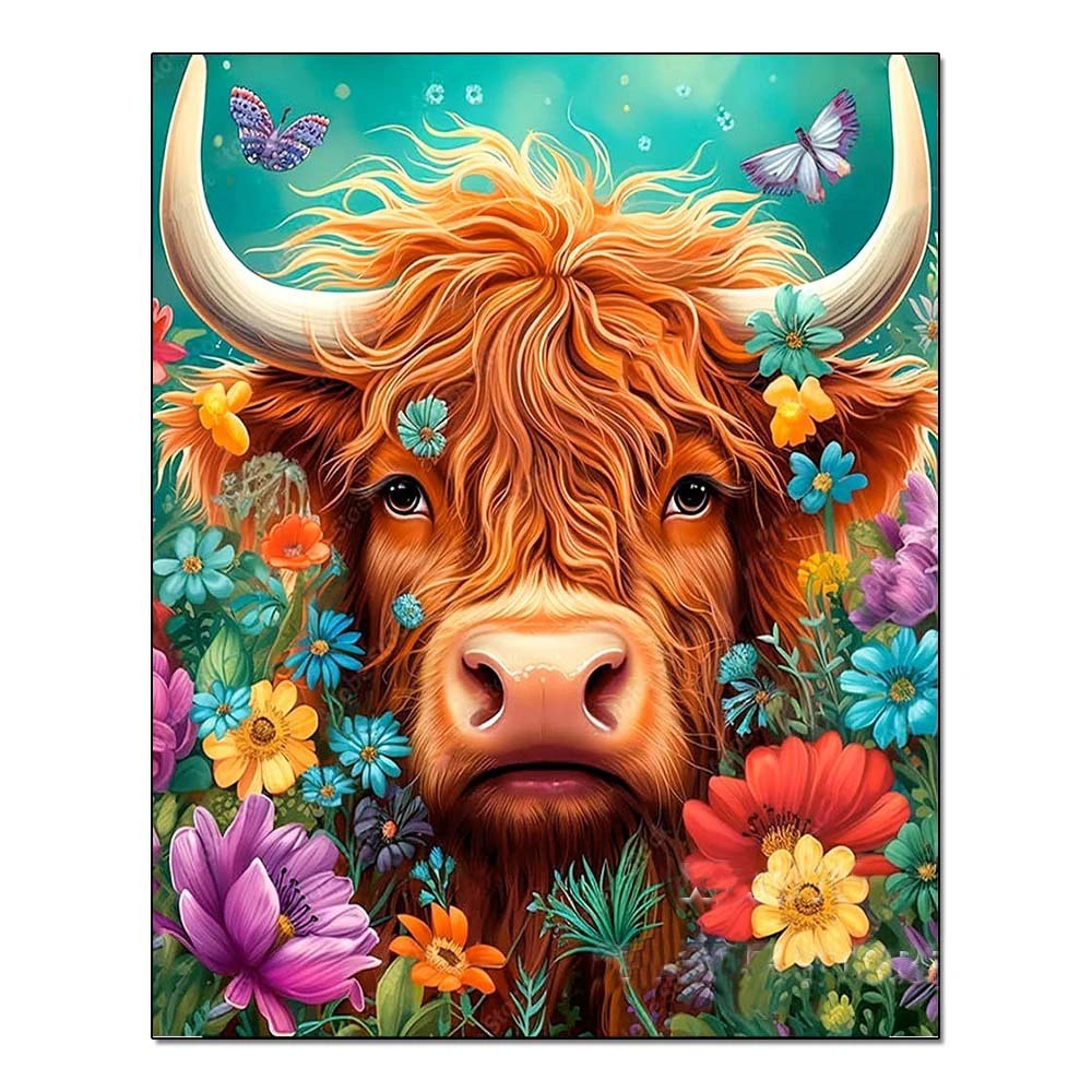 DIY Handmade Diamond Painting With Colorful Animals And Full Diamonds