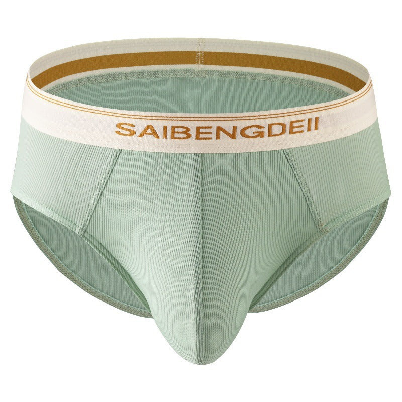 Men's Thin Breathable Sexy Briefs U Convex Big Bag Comfortable Solid Color Simple