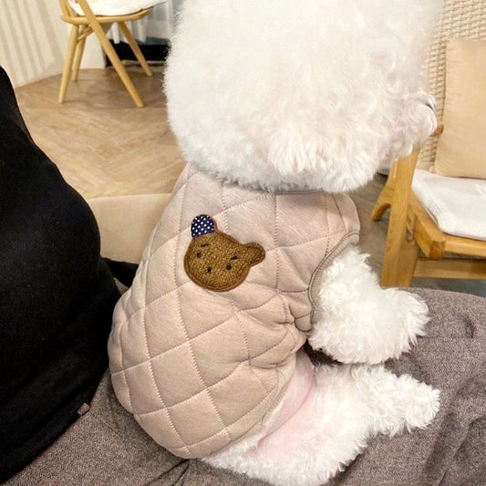 Padded Coat Vest For Dogs In Autumn And Winter