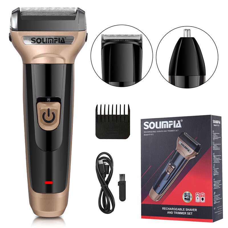 Three-in-one Electric Shaver Reciprocating Shaver Hair Clipper
