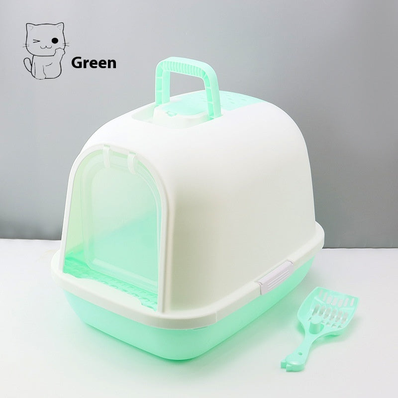 Litter Box Fully Enclosed Drawer Cat Toilet Deodorant Splash-proof Cat Supplies