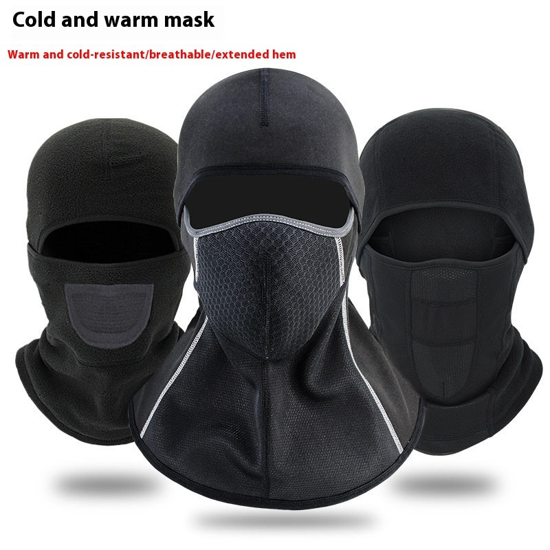 Winter Cycling Mask Warm Motorcycle Hood Outdoor Windproof Skiing