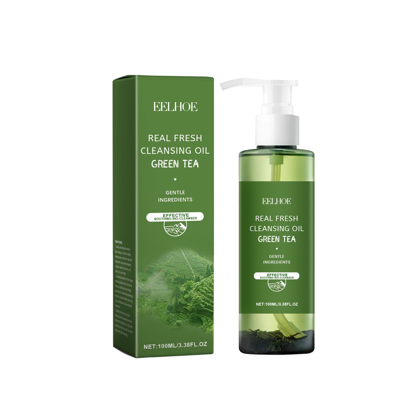 Green Tea Makeup Remover Oil Gently Removes Makeup For Face, Eyes And Lips With Refreshing And Non-Tight Makeup Remover Oil