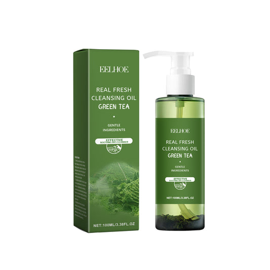 Green Tea Makeup Remover Oil Gently Removes Makeup For Face, Eyes And Lips With Refreshing And Non-Tight Makeup Remover Oil