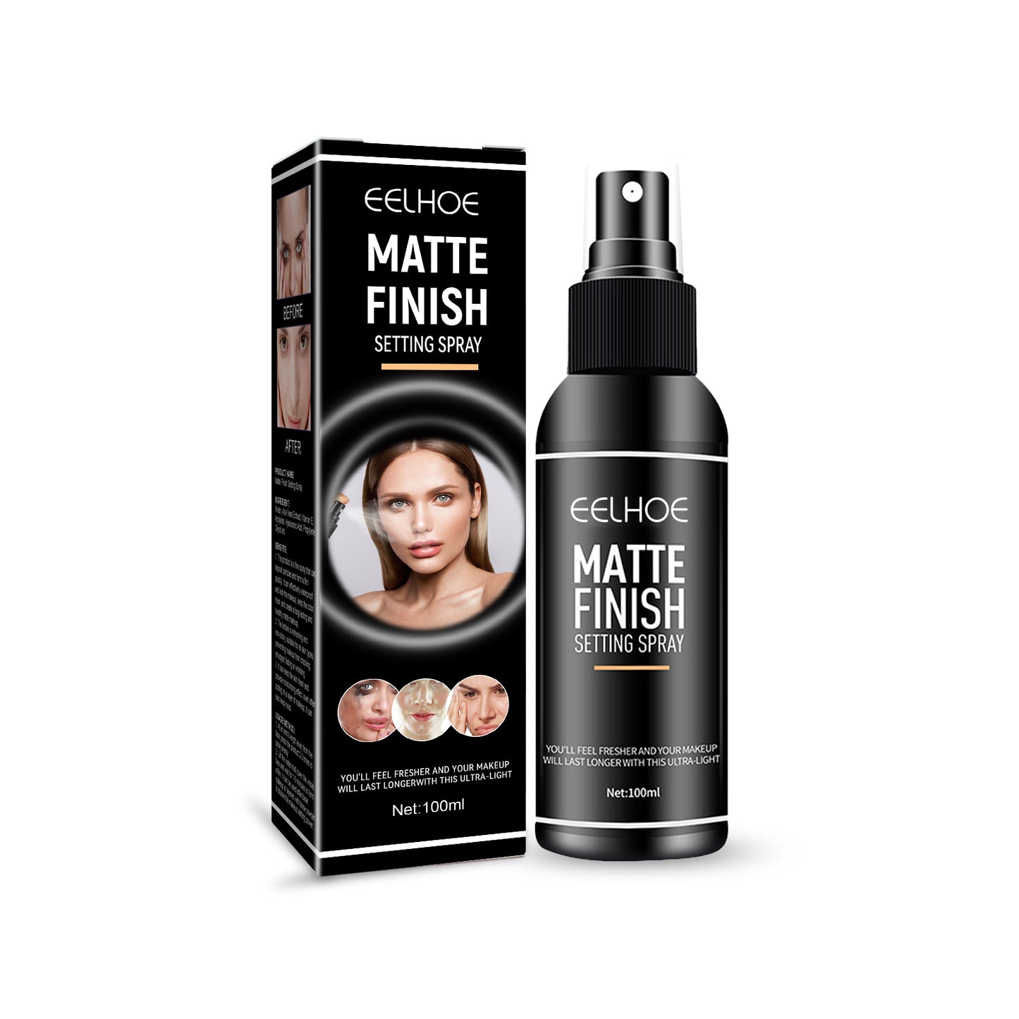 EELHOE Matte Setting Spray, Oil Control Long-lasting Makeup Waterproof Setting Spray