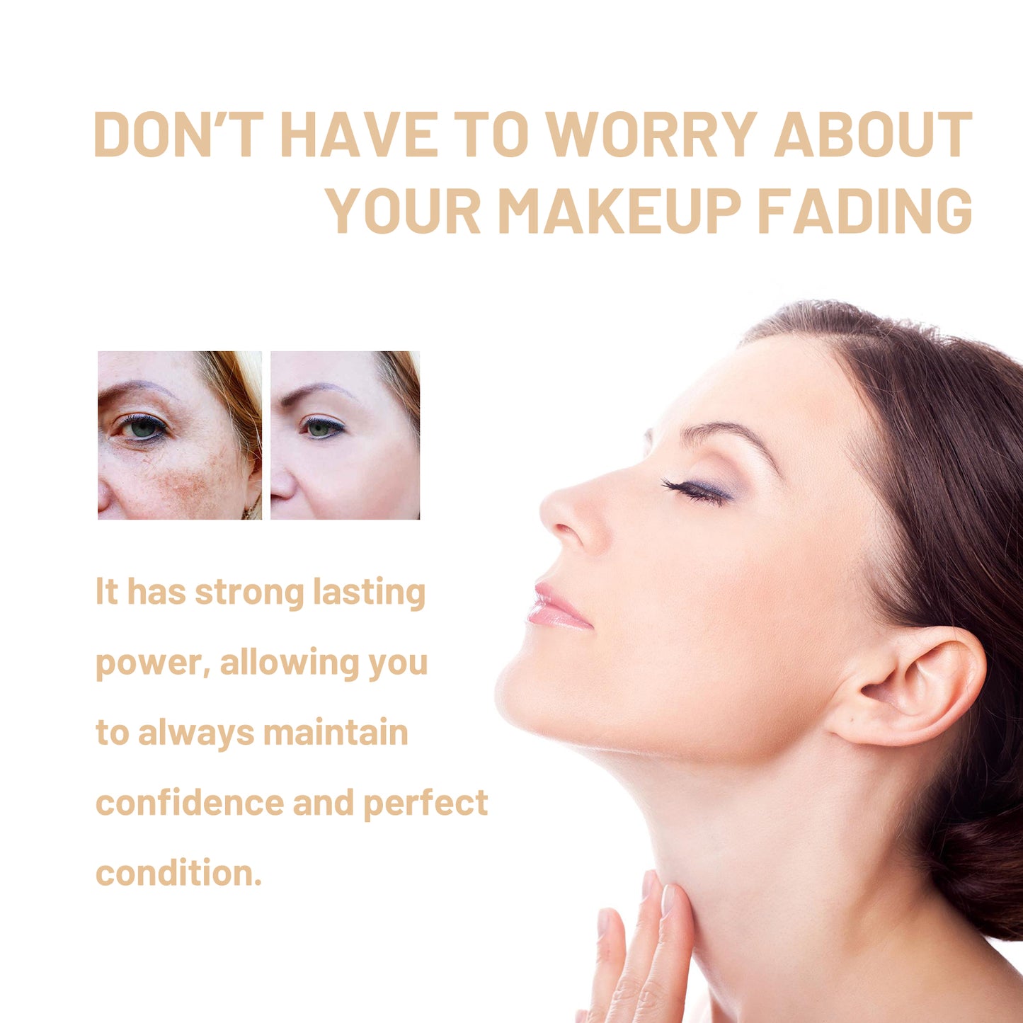 Changing Foundation, Moisturizing And Long-Lasting Natural Light Foundation To Cover Skin Blemishes