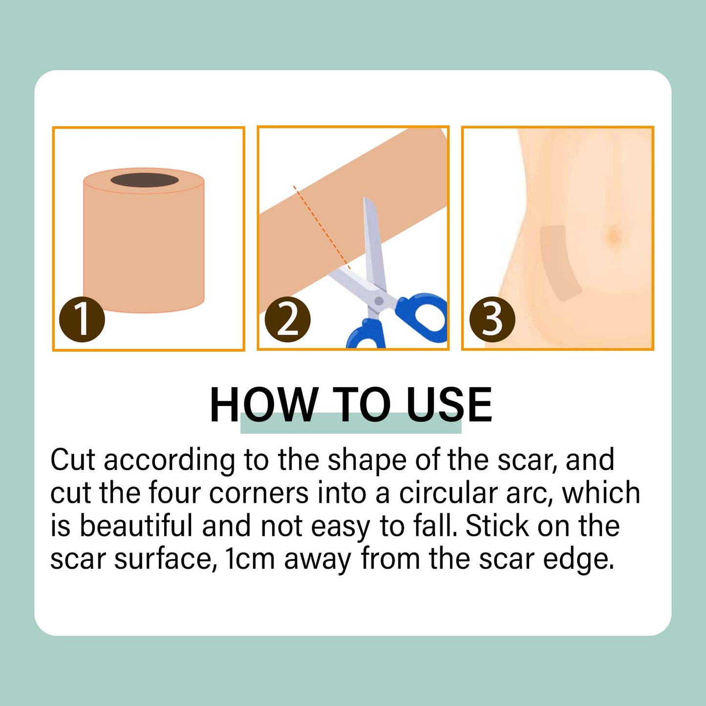 South moon Birthmark Skin Tone Concealer, Cover Body Scars Tattoo Spots Waterproof Color Masking Tape